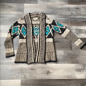 Patterned Knit Cardigan